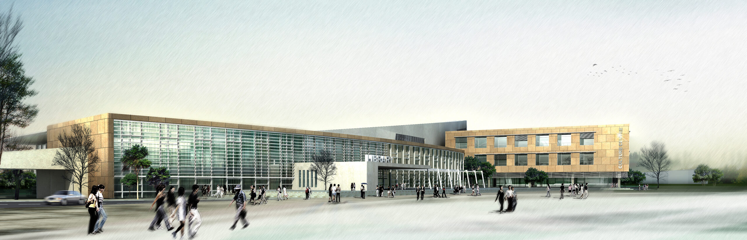 启东文化馆与图书馆