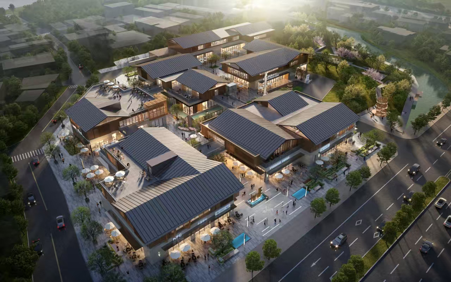 崇福镇横街入城口停车场项目概念方案